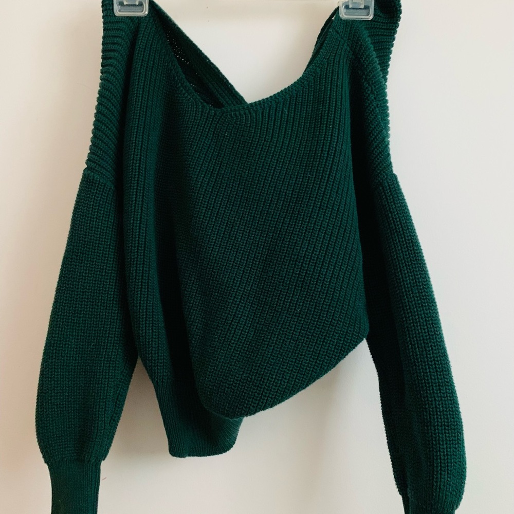 Open-back sweater for sale!
